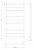 Полотенцесушитель водяной Secado Модена 100/50, хром