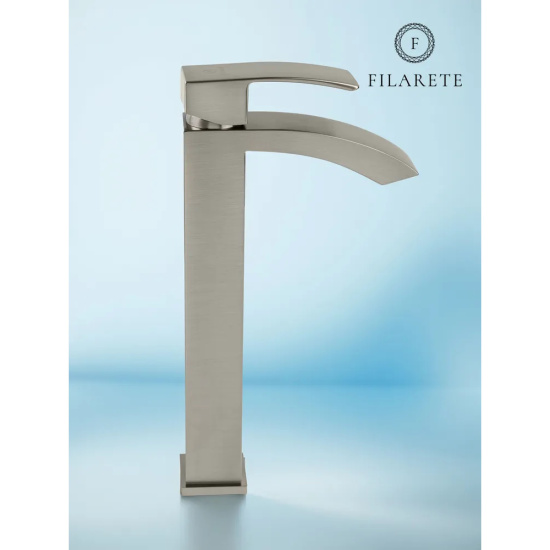 Смеситель для раковины высокий Filarete Waterfall FL6010NK, никель