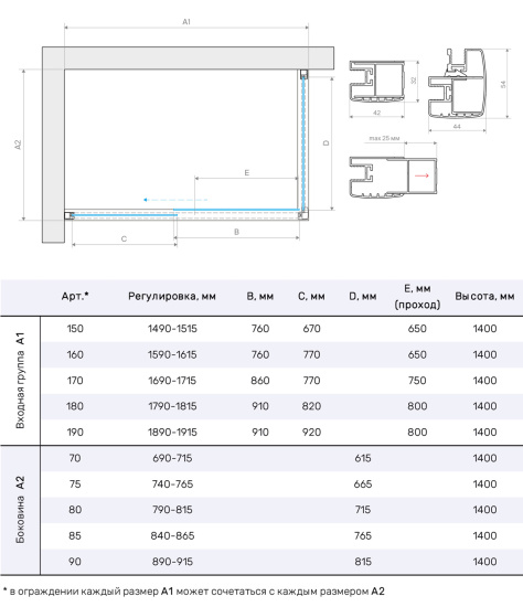 Шторка на ванну Vegas Glass  ZV+ZVF Protec 150*70 03 Moru, профиль золото матовое, стекло Moru