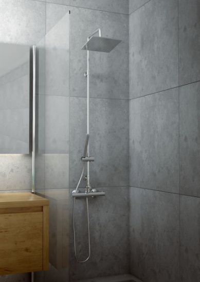 Душевая стойка Omnires Mini MI1544-X/K термостат, хром