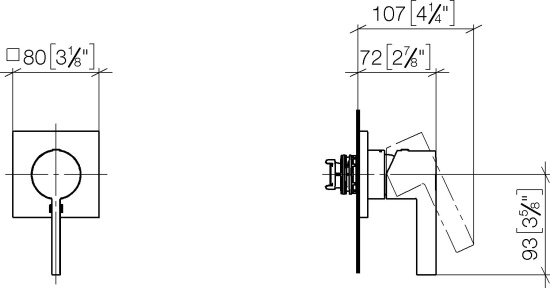 Смеситель для душа Dorn Bracht IMO 36060670-99 темная матовая платина