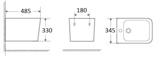 Биде подвесное WeltWasser Gelbach 005 MT-WT белое матовое