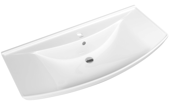 Тумба с раковиной Aqwella Барселона Люкс 105 с бельевой корзиной