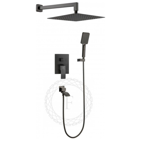 Душевая система Filarete Waterfall FL1010BG, графит