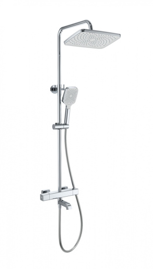 Душевая стойка Wonzon & Woghand Stay 2 WW-B3016-T1-CR с термостатом