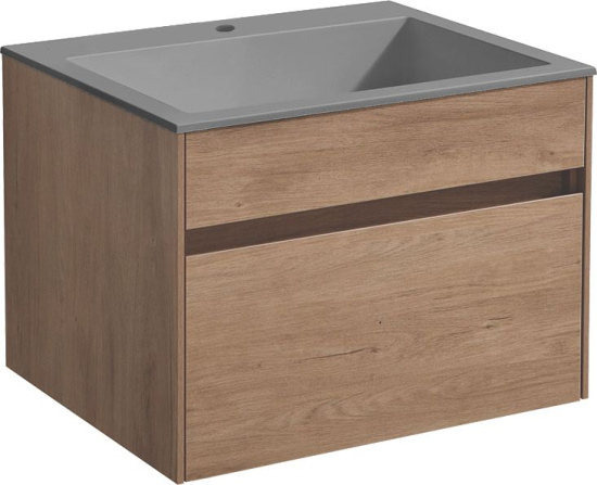 Тумба с раковиной Vincea Chiara 60 натуральный дуб