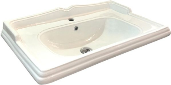 Тумба с раковиной Comforty Палермо 80, напольная, патина золото