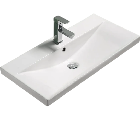 Тумба с раковиной Velvex Edge 70.1Y белая, подвесная