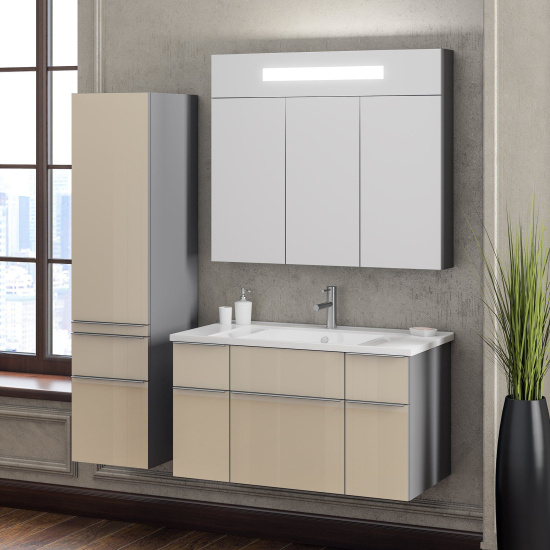 Пенал Opadiris Кристалл 30 бежевый, L