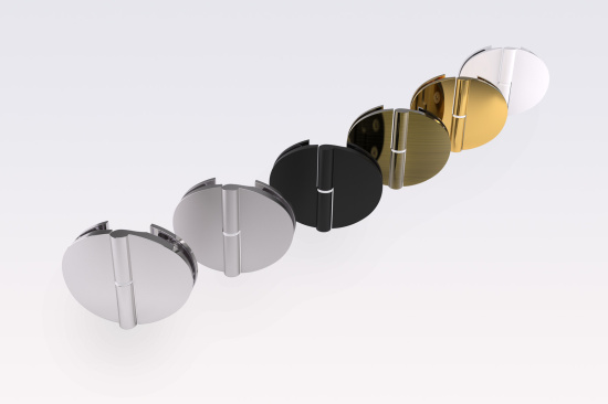 Душевая дверь в нишу Vegas Glass  GPS NOVO 80 03 10 R, профиль золото матовое, стекло сатин