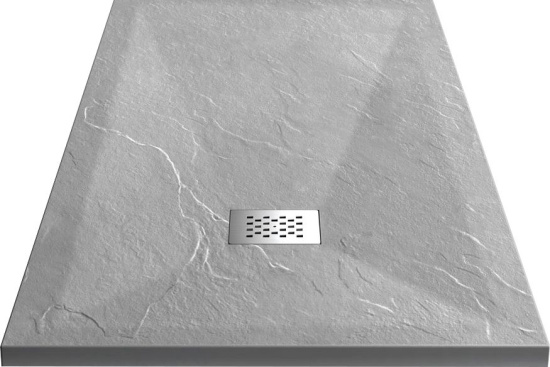 Поддон для душа Vincea VST-4SR1012G 120x100 серый, с сифоном