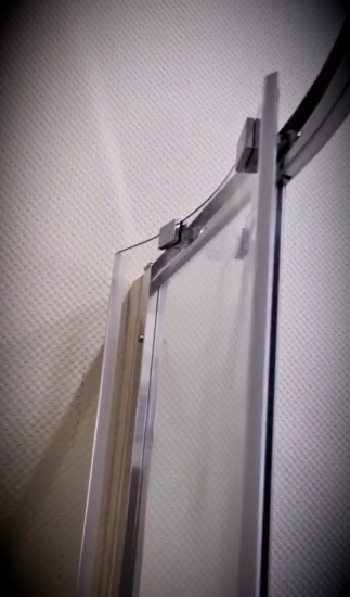 Душевой уголок CeramaLux CL901-90 Grey 90x90, профиль оружейная сталь, стекло прозрачное