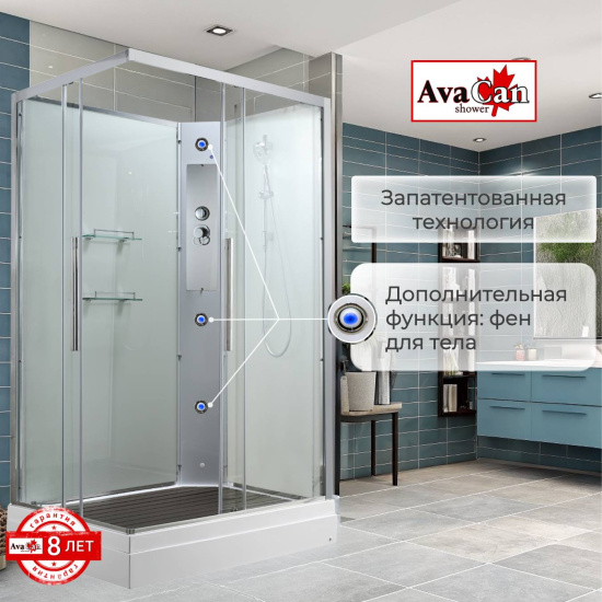 Душевая кабина AvaCan K2011N без крыши