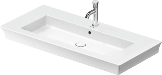 Тумба с раковиной Duravit White Tulip 105 шелковисто-матовый