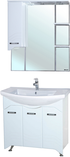 Мебель для ванной Bellezza Дрея 85 с бельевой корзиной