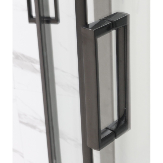 Душевая кабина Frank F412/1 L Black без крыши