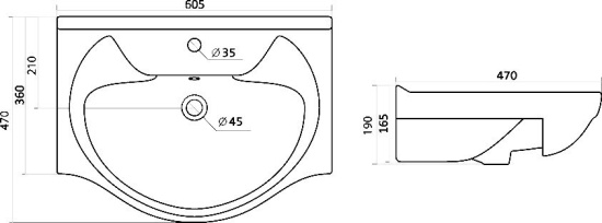 Мебель для ванной Style Line Лана 60 с бельевой корзиной