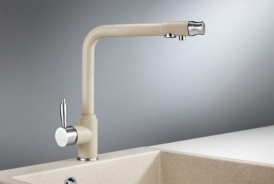 Смеситель для кухни Granula GR-2301 пирит