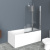 Шторка на ванну BelBagno Uno V-2-90/150-P-Cr-R стекло punto Шторка на ванну BelBagno Uno V-2-90/150-P-Cr-R стекло punto
