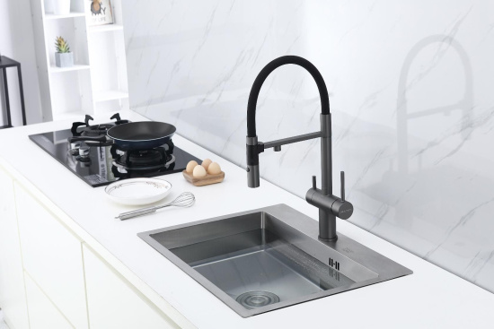 Смеситель для кухни Paulmark Magneto Ma213118-B беретта