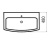 Раковина Arcus 330 white DW с пьедесталом