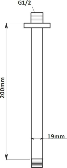 Кронштейн для верхнего душа Aquanet Passion AF301-93