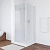 Душевой уголок Vegas Glass EP-Fis 80 01 01 L профиль белый, стекло прозрачное