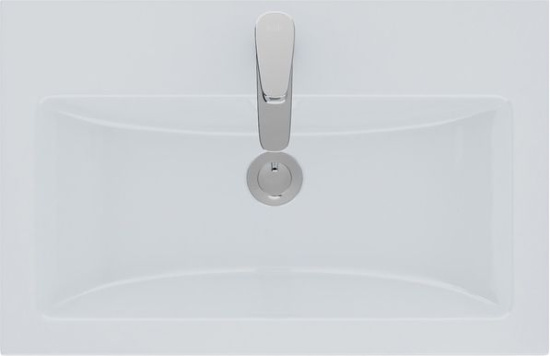 Тумба с раковиной Iddis New Custo 70, напольная, белая