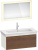 Тумба с раковиной Duravit White Tulip 105 американский орех, белый шелковисто-матовый