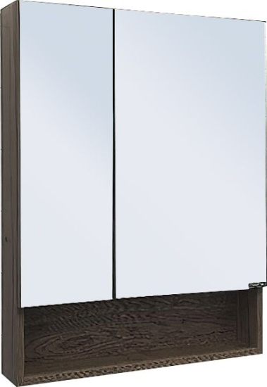 Зеркало-шкаф Comforty Никосия 60 дуб тёмный