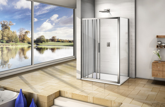 Душевой уголок Good Door Orion WTW+SP-C-CH 130x90