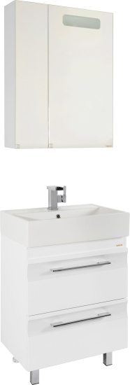 Зеркало-шкаф Vod-Ok Мальта 60 R, белый