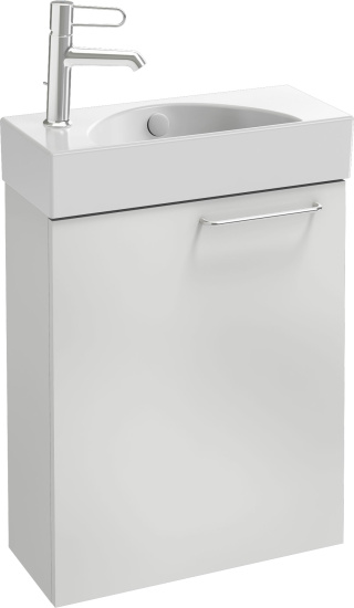 Мебель для ванной Jacob Delafon Odeon Rive Gauche 50 L белая, ручка хром