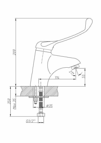 Смеситель для раковины Haiba HB1054