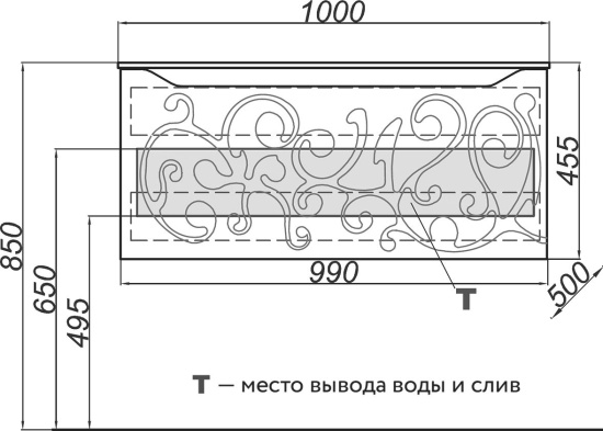 Мебель для ванной Clarberg Элеганс Т10