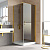 Душевой уголок Vegas Glass EP-Fis LUX 90*80 09 07 R, профиль золото глянцевое, стекло графит