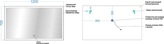 Зеркало Sancos City CI1200 120
