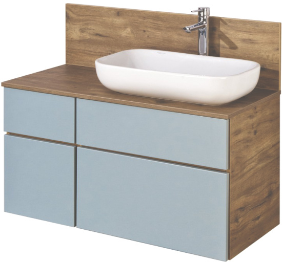 Мебель для ванной Aquaton Мишель 100 дуб рустикальный/фьорд