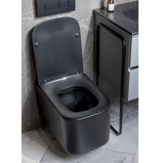 Унитаз подвесной Boheme Mane 970-SET-B с сидением