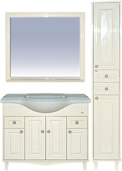 Зеркало Misty Шармель 105 светло-бежевая эмаль