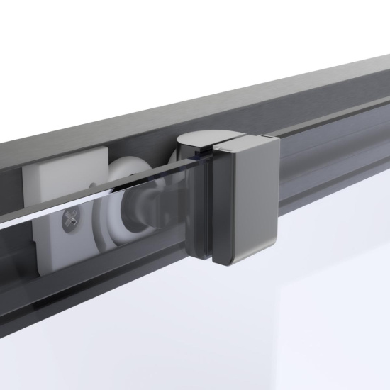 Душевая дверь в нишу Vegas Glass  Z2P Protec 190 06 07, профиль GunMetal, стекло графит