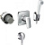 Гигиенический душ Hansgrohe Logis SET со смесителем