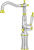 Смеситель для раковины Migliore Oxford ML.OXF-6317 Bi CrDo Смеситель для раковины Migliore Oxford ML.OXF-6317 Bi CrDo