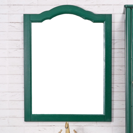 Мебель для ванной ValenHouse Эстетика 80 декор зеленая, подвесная, ручки золото