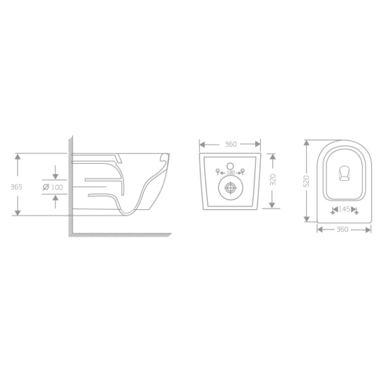 Подвесной унитаз WeltWasser Michigan 520 MB
