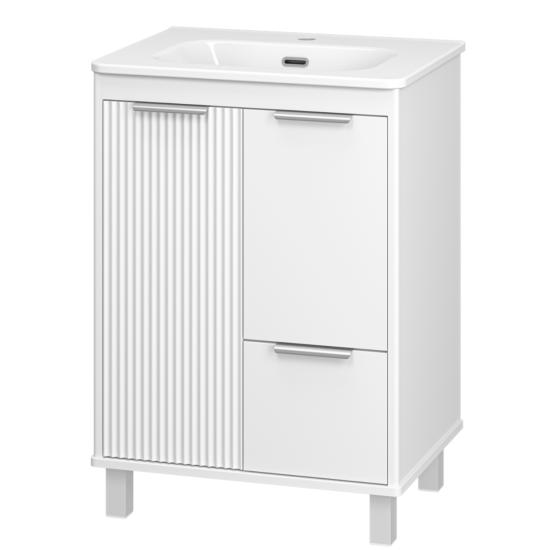 Тумба с раковиной Brevita Рисака White 60