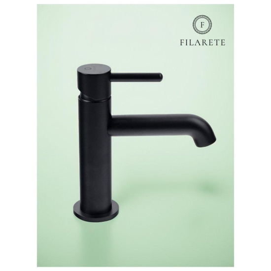 Смеситель для раковины Filarete Roun FL5020BL, черный