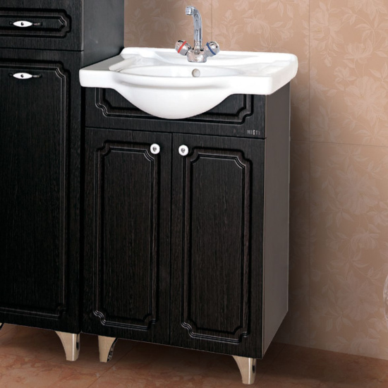 Мебель для ванной Misty Александра 55 прямая, венге