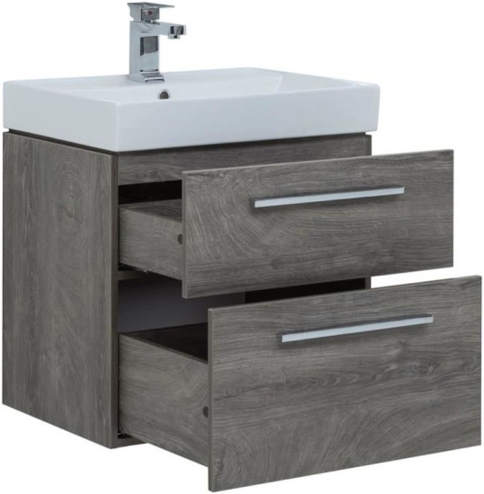 Мебель для ванной Aquanet Nova 60 2 ящика, дуб рошелье