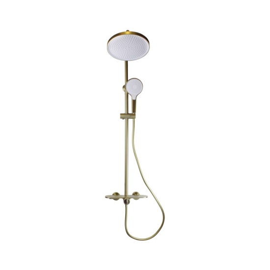Душевая стойка Bronze de Luxe Icon 80112CG, матовое золото
